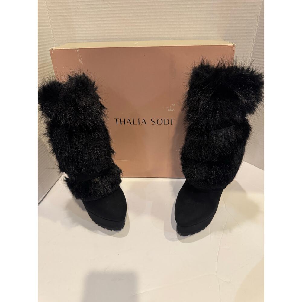 Thalia Sodi Women's Brandy Dress Booties 8m black new - Picture 4 of 12